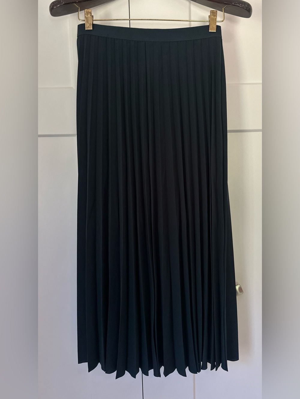 COS Dark Teal Pleated‎ Maxi Skirt 6